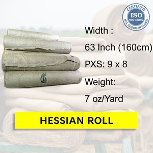 Tela de arpillera 63 pulgadas de ancho 7oz arpillera rollo ecológico yute fabricante de tela al por mayor Goodman Global Bangladesh - Product Image 2