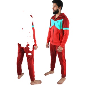 Conjuntos Deportivos de Verano Personalizados para Hombre, Transpirables, de Secado Rápido, Tallas Grandes, Mezcla de Algodón, Media Cremallera - Product Image 1