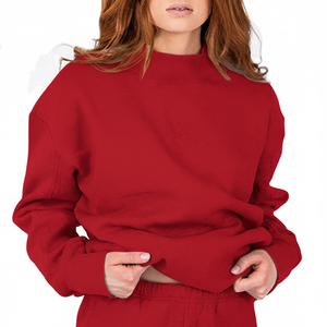 Sudadera de Felpa Estampada de Poliéster/Algodón con Cuello Redondo para Mujer, Manga Larga, Oversize, Ligera y Holgada para Otoño - Product Image 5