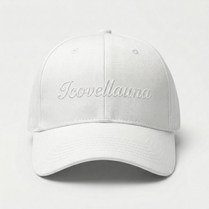 Casquette de baseball blanche personnalisée à 6 panneaux pour mariage avec broderie, fermeture réglable, marque privée, OEM, couvre-chef - Product Image 1