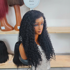 100% Vietnamese Human Hair <b>Wig</b> Burmese Curly HD Full <b>lace</b> <b>Wig</b> Double Drawn Single Donor Cap Black Women Transparent for <b>Lace</b> - Product Image 1