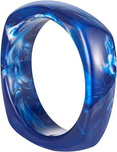Brazalete Artesanal de Resina Ovalado Negro Marrón, Brazalete Acrílico Hecho a Mano Estilo Tortuga, Joyería de Moda para Mujer, Elegante Accesorio para la Muñeca - Product Image 2