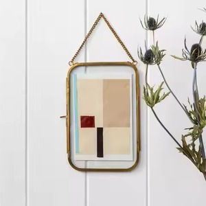 Trendy Metal Glass Hanging Photo <b>Frame</b> <b>Wall</b> Display <b>Picture</b> <b>Frame</b> Stylish Home Interior Decor - Product Image 4