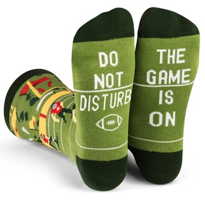 Calcetines Personalizados de Pesca, Caza y Béisbol para Hombre, de Algodón, con Estampado de Dibujos Animados, Transpirables, para Uso Diario, con Logotipo y Frases Divertidas en la Parte Inferior - Product Image 3