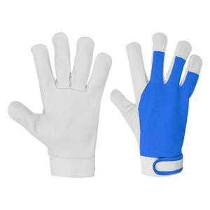 ถุงมือทำงาน/ถุงมือทำงานถุงมือนิรภัยคุณภาพสูงหนังลายหนังปกป้องมือ - Product Image 3