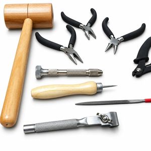 Kit d'outils de fabrication de bijoux, 10 pièces, outils manuels pour la création de bijoux, pour les amateurs de bijouterie et les artisans - Product Image 2