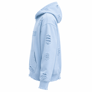 Sweat-shirt à capuche surdimensionné pour homme, effet vieilli, avec logo personnalisé, collection 2026 – Qualité supérieure, style streetwear, en molleton de coton décontracté - Product Image 4
