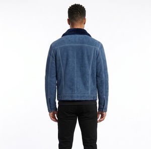 <b>Men's</b> <b>Flying</b> Aviator Style B3 Bomber <b>Jacket</b> Sheepskin Leather with Warm Fur Eco-Friendly Casual Biker Jeans OEM Fashion <b>Jacket</b> - Product Image 6