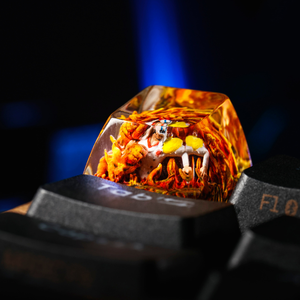 Keycaps Artisanat Forêt Mystique, Keycaps Artisanat Personnalisé, Keycaps Anime Mignons, Keycaps Verts, Ensemble de Keycaps, Keycaps en Bois - Product Image 6