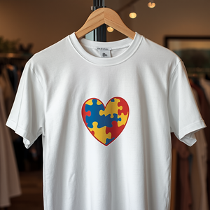 T-shirt à thème de sensibilisation en coton, décontracté, avec motif graphique et message de soutien, personnalisable OEM ODM - Product Image 2