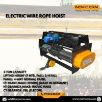 Palans électriques à câble INOVIC CRM 2 tonnes, portée de levage 10 mètres |   Chariot de grue métallique robuste avec protection IP55 et frein à impulsion