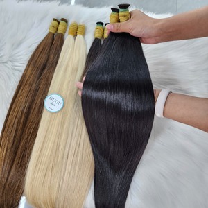 Bone Straight Vietnamese Hair Super Double Drawn Bundles Human Hair <b>Extensions</b> <b>Cheap</b> Wholesale Bulk 100% Raw Women Tape-In Hair - Product Image 1