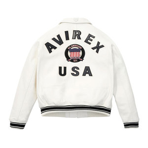 แจ็คเก็ต Avirex ดีไซน์โดดเด่นทันสมัยสไตล์ไฮสตรีท  โลโก้สั่งทำได้ คุณภาพดี แจ็คเก็ตหนัง Avirex สำหรับผู้ชาย - Product Image 2
