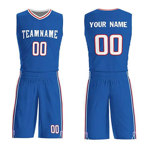 Unisex Red <b>Volleyball</b> Uniform <b>Set</b> V-Neck Sleeveless Moisture-Wicking Sublimated Solid Athletic Wear Customizable Team Name for - Product Image 6