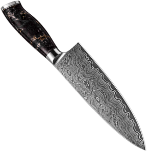 Couteau de cuisine japonais professionnel en acier Damas, manche ergonomique, fournisseur en gros pour l'exportation, fabricant de couteaux de cuisine en gros - Product Image 2