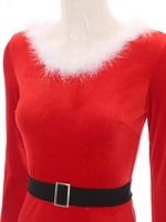 Vente en gros personnalisée Robe de soirée modeste pour femmes, déguisement de Noël, déguisements pour femmes, robe de dame élégante
