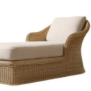 Tumbona de Exterior Estética y Duradera con Estructura Tropical de Teca y Mimbre, Muebles para Piscina, Hotel o Villa, con Cojín para Todo Tipo de Clima - Product Image 5