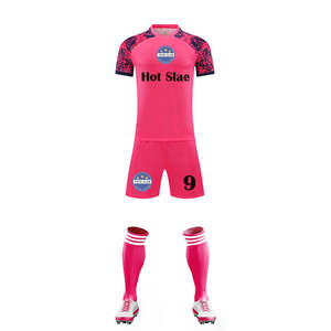 Uniforme de Fútbol Rosa 2025, Estilo Retro de Tailandia, 100% Poliéster Transpirable, Manga Corta - Product Image 5