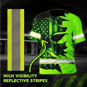 short sleeve safety <b>security</b> workwear safety reflect work shirt long sleeve worker t shirt with reflect <b>tape</b> workwear apparel - Product Image 6