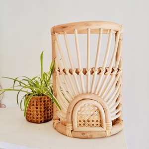 New Design Vintage Style Wall <b>Sconce</b> Rattan Wall-mounted <b>Light</b> <b>Sconces</b> Rattan Wicker Hanging Lamps Handmade Wholesale - Product Image 6