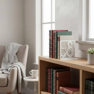 Sujetalibros Negros de Hierro Tradicionales y Únicos para Almacenamiento Decorativo de Libros, que Realzan el Diseño de los Estantes con una Forma Metálica Distintiva - Product Image 2