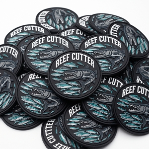 Fabricant Direct Patch en Caoutchouc 3D, Badge Rond en PVC Souple pour Système d'Éclairage de Piste, pour Sac à Dos, Veste, Casquette, Uniforme d'Extérieur - Product Image 6