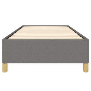 Base de Cama Individual de Madera Contrachapada 100% Poliéster en Gris Oscuro con Tapicería - Product Image 5