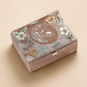 Designer <b>Seed</b> Beads Jewelry <b>Storage</b> Box With Lid Elegant Beaded Embroidery Bracelet <b>Storage</b> Box Whimsy Art Craft - Product Image 5
