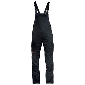 Overoles de Mezclilla Negros para Hombre, Cintura Alta, Tirantes Ajustables, Ropa de Trabajo, Pierna Recta, Resistentes al Viento, para Invierno - Product Image 2