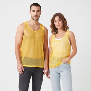 Débardeur en maille transparente pour femme, décontracté, léger, 100% polyester, sans manches, unisexe, pour l'été et la plage, style résille - Product Image 6