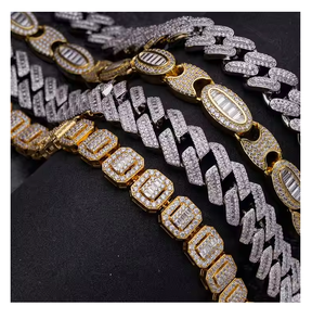 Collar con Colgante de Cadena de Tenis de Moissanita de Alto Brillo para Hombres y Mujeres - Product Image 5