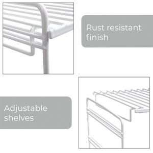 Estante de Almacenamiento Blanco Ajustable de 3 Niveles - Product Image 4