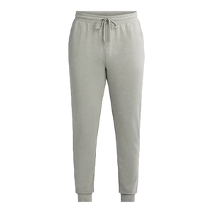 Men's <b>Light</b> Gray Cotton Sweatpants Elastic Waist Drawstring Side Pockets Casual Midweight Breathable Knitted Spring Style - Product Image 3