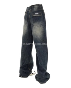 High Street Loose Wide Leg Denim Pants Women Y2K Loose Jeans Women's Streetwear Retro Fashion High Waisted Pants - Product Image 4