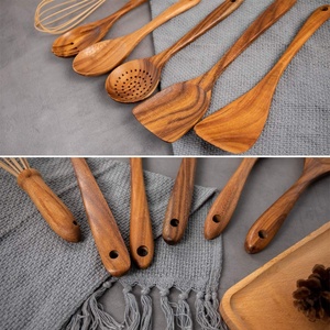 Handmade Wooden <b>Spoons</b> Oval Shape Rustic Design Polished Natural Wood Kitchen Utensils for Cooking and <b>Serving</b> Natural Crafts - Product Image 5