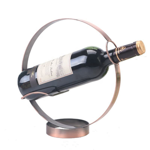 Supports Métalliques Créatifs Vintage en Fer Forgé pour Bouteilles de Vin – Présentoirs Autoportants en Métal pour Vins – Vente en Gros - Product Image 1
