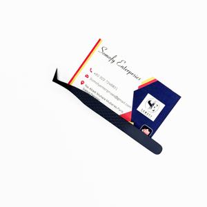 Pinzas para Pestañas de Acero Inoxidable Negro Mate de 90 Grados Personalizadas de Somofy Enterprises, Juego de Pinzas para Pestañas de Volumen Sostenible, Duraderas - Product Image 4