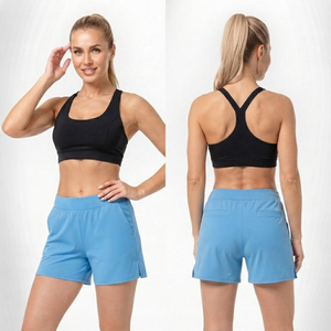 Shorts Deportivos Transpirables 100% Poliéster para Mujer, Cintura Baja, Pantalones Cortos de Yoga y Entrenamiento, Secado Rápido - Product Image 5