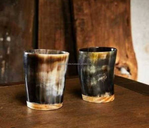 Gobelet authentique de style viking en corne de buffle, fait main, en corne naturelle - Product Image 3