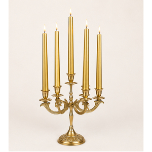 Modern Style 5 Arm Gold Candelabra Metal Taper <b>Candle</b> Holder Luxury Wedding Table <b>Centerpiece</b> for Banquet Event Decoration - Product Image 1