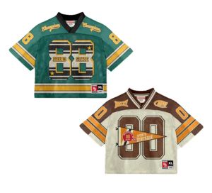 Camiseta Deportiva de Fútbol Americano IOTA Personalizada, Premium, de Malla, con Diseño de Logotipo Bordado, Estilo Crop, para Hombre - Product Image 2