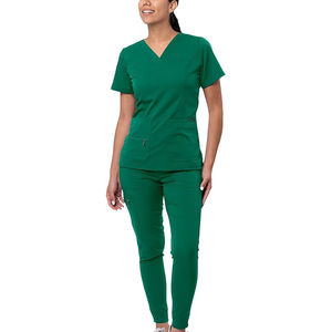 Wholesale 100% Cotton Uniforms Medical Scrubs <b>Nurse</b> Long Sleeve New Color Scrub Suit / Women Stretchy Set - Product Image 4