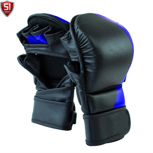 Guantes de Sparring MMA de Alta Calidad Hechos a Medida en Cuero PU Antideslizante con Correa de Muñeca Ajustable y Cierre de Gancho y Bucle para Adultos - Product Image 5