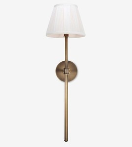 Modern Indoor Wall <b>Light</b> Metal Gold Finish Fabric Shade LED Wall Lamp For Bedroom Hotel Restaurant Bar Decorative <b>Sconce</b> - Product Image 1