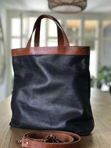 กระเป๋าโท้ทหนังแท้ 100% สำหรับผู้หญิง ทำมือ พร้อมซิปปิด และตัวเลือกโลโก้แบบกำหนดเอง รุ่น LTB-0303 - Product Image 5