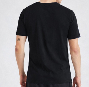 T-shirt en coton uni pour homme, coupe classique, léger, col rond, basique, personnalisable pour impression sur mesure, vente en gros OEM. - Product Image 6