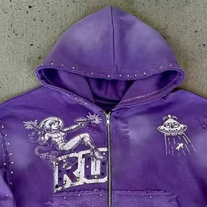 Novedad: Sudaderas con Capucha para Hombre, Logotipo Personalizado, Transpirables, Mezcla de Algodón Básico de Alta Calidad, Servicio OEM, Sudaderas Personalizadas para Hombre - Product Image 2