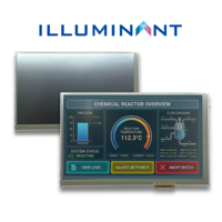 Módulo LCD TFT IPS RTP de 7 Pulgadas 800x480, Panel Táctil Resistivo de 40 Pines, Ángulo de Visión de 6 Horas, Conector FPC, Retroiluminación Blanca, Panel Innolux