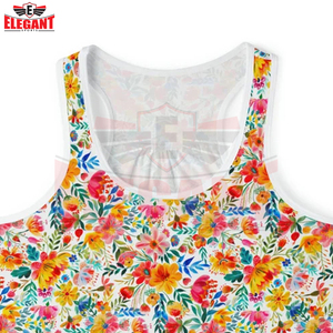 Best Supplier Comfortable <b>Women</b> Clothing High Quality <b>Sleeveless</b> <b>Shirt</b> With Colorful Flower Design <b>Women's</b> Fitness Wear Tank Top - Product Image 6