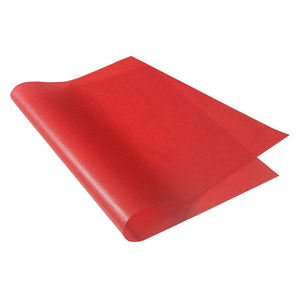 High Quality <b>Red</b> Glassine <b>Paper</b> Roll Rectangular Disposable Eco-friendly Microwave Safe Flower Garment Food Safe Decoration - Product Image 5